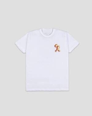 NEW BASEBALLISM youth boys pb & jammed t-shirt in white